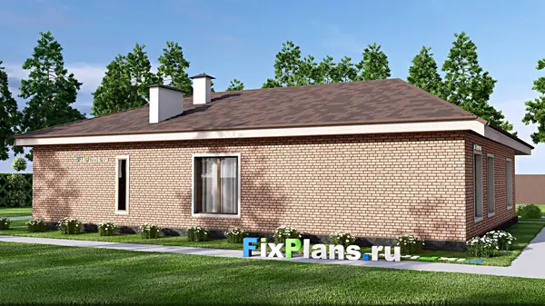 Проект одноэтажного дома 15х21м S208м2 F-14273