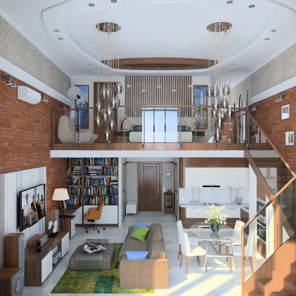 Однушка в 2 уровня