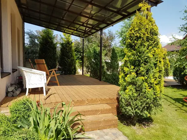 Терраса из термососны (г. Алматы)