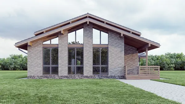 Проект двухэтажного дома в стиле Шале 212 кв.м