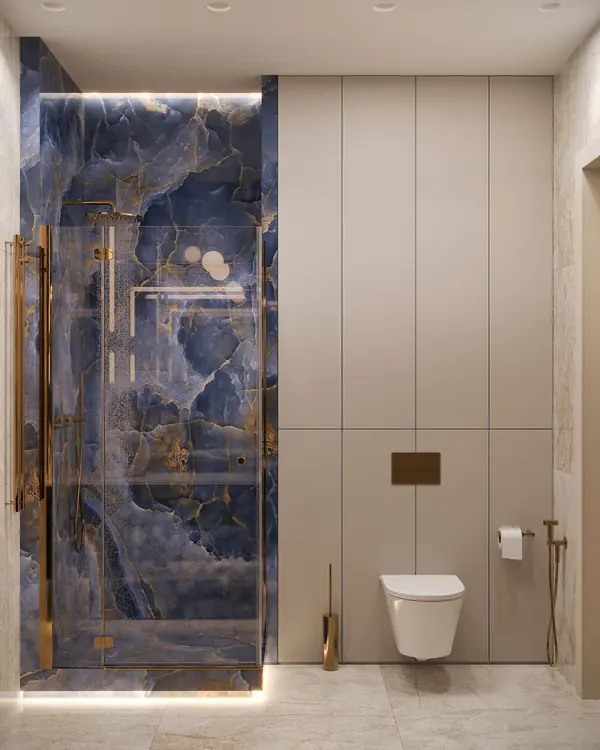 Роскошный дизайн квартиры в стиле современная классика в ЖК "Квартал Лахта парк"