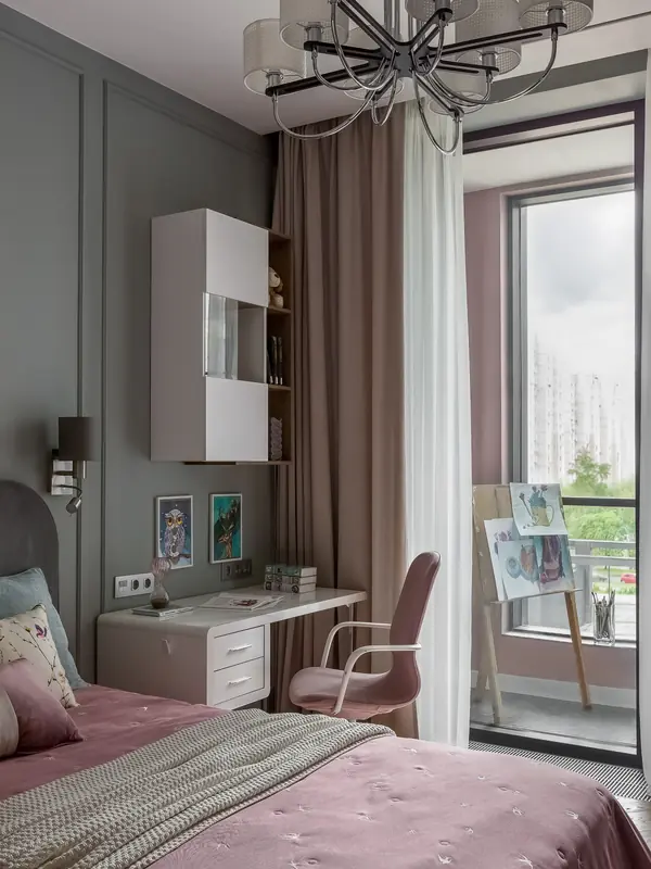 Семейная квартира с интересными дизайнерскими решениями