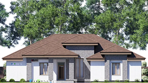 Проект одноэтажного дома 23х20м S286м2 F-17225