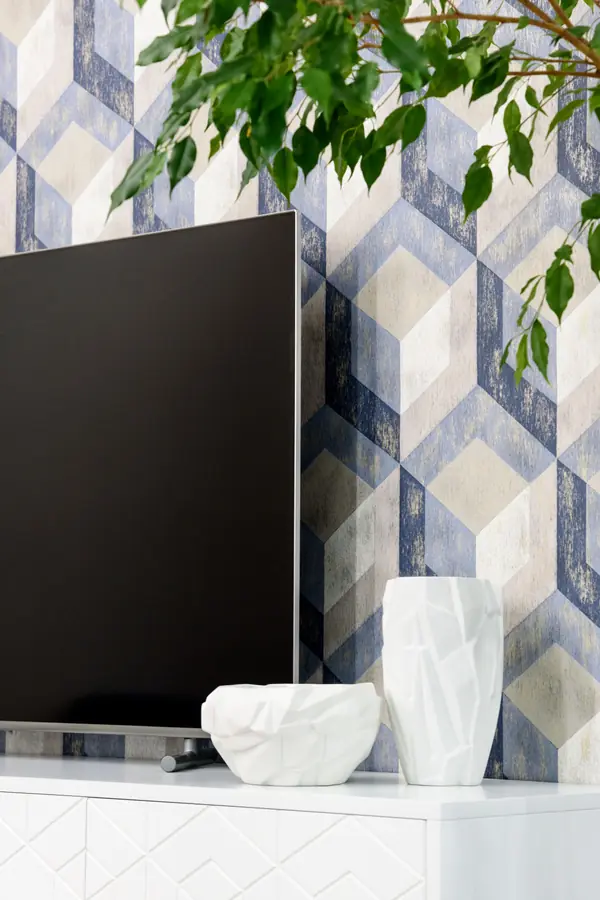 Город в синем