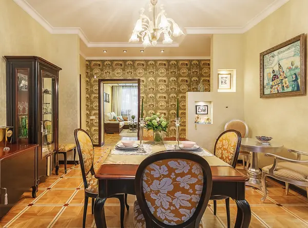 Квартира с архитектурной темой в интерьере