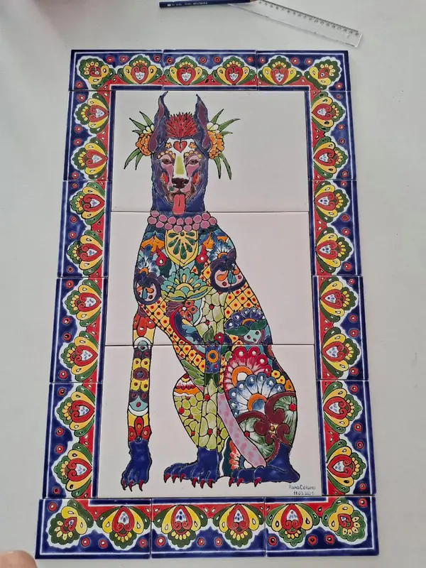 Панно "Зауэр и Дэбора" 75х75см