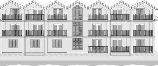 Гостевой дом 002. Фасад 03