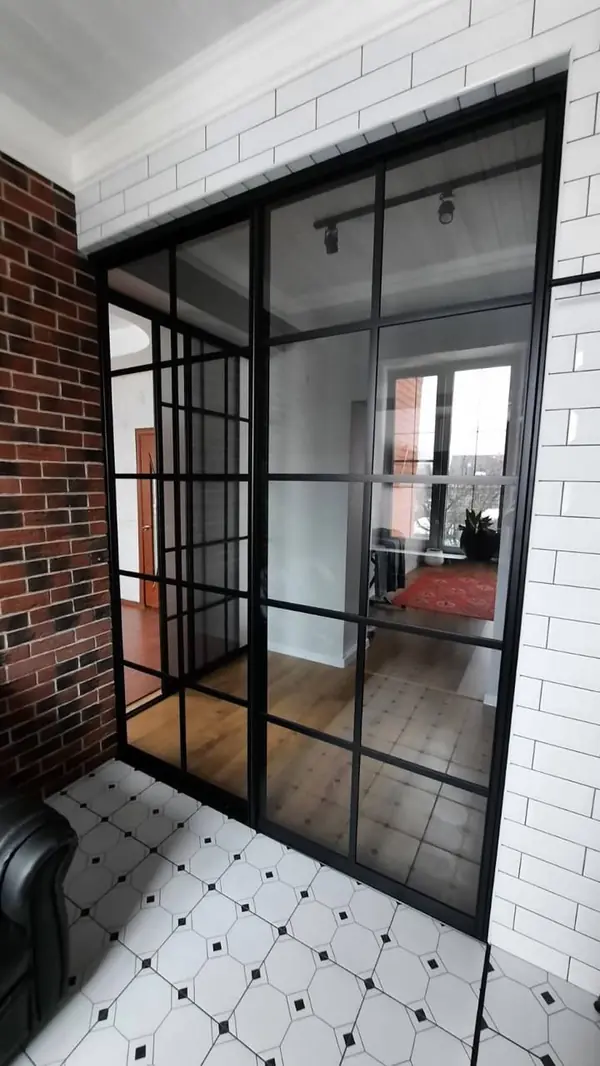 Межкомнатные двери купе в стиле лофт