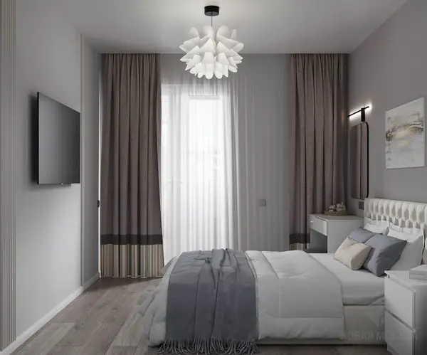 Дизайн-проект трехкомнатной квартиры ЖК "Лучи"