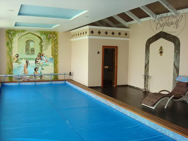 Art Painting of Swimming Pools