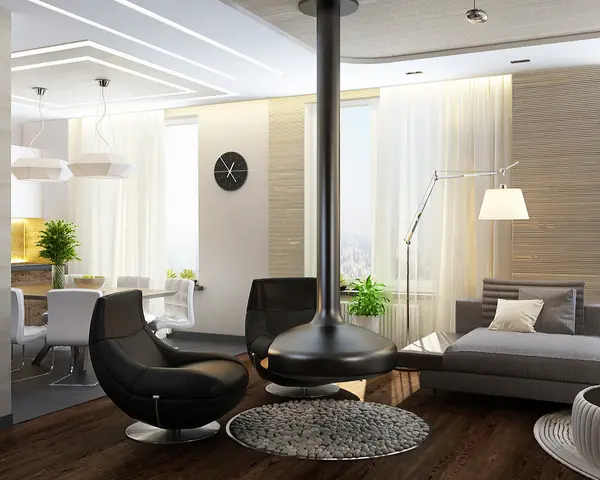 Современный дизайн квартиры в Москве