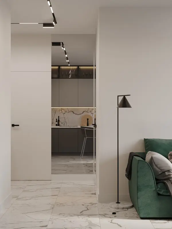 Однокомнатная квартира для молодой девушки, площадь 41 кв.м