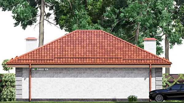 Проект одноэтажного дома 14х12м S116м2 F-14786