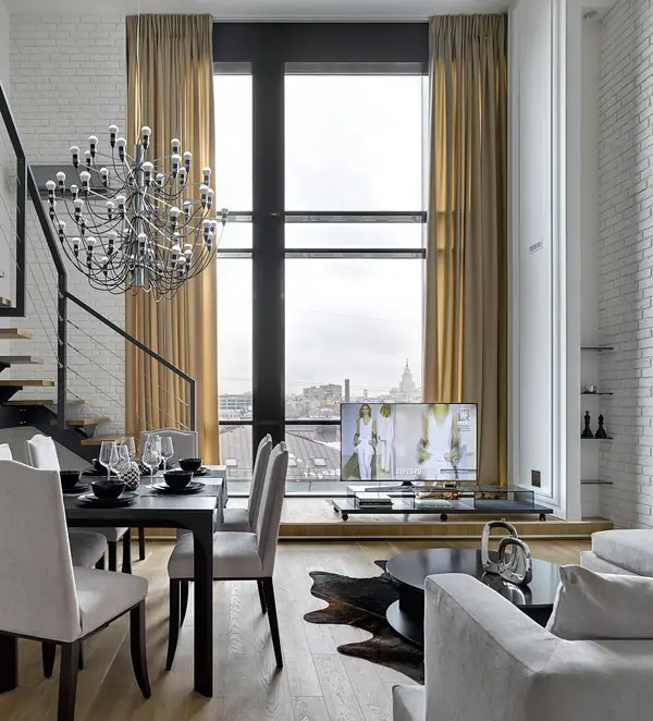 Двухуровневая квартира в Москве