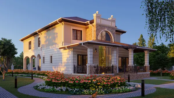 ДОМ-УСАДЬБА НА 2 СЕМЬИ + МАСТЕРСКАЯ (В1)