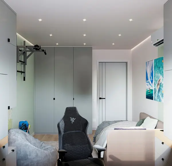 Квартира ул. Энтузиастов, г. Саратов, 2024г (спальня, дет-я девочки, дет-я мал)