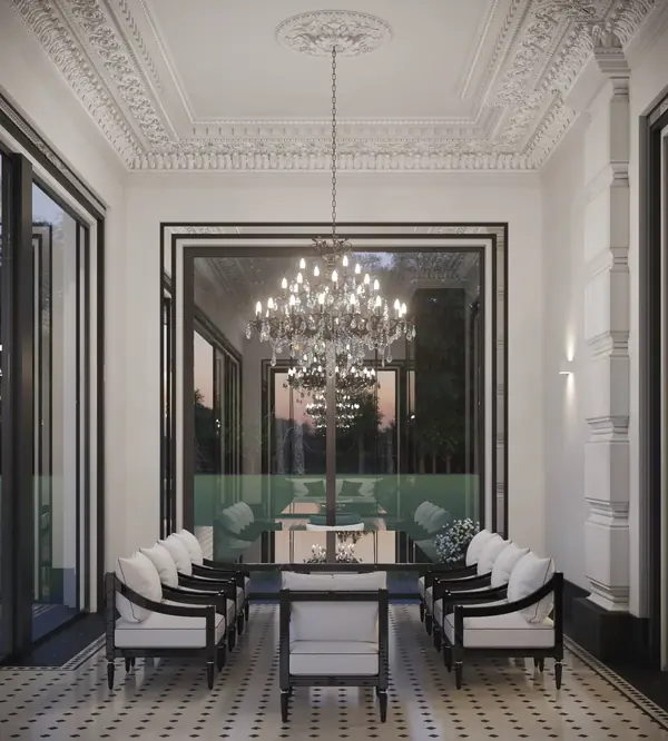 Разработка и оформление проекта загородной резиденции в классическом стиле