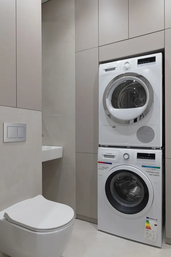 Прачечная построчная стиральная и сушильная машины