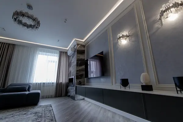 Реализация гостиной в стиле "Современная классика"