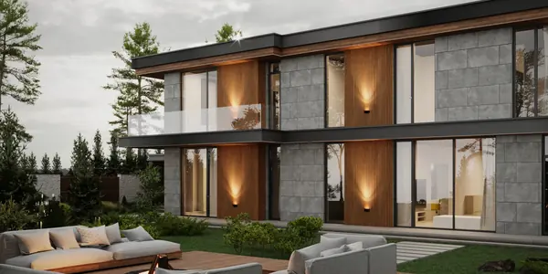 Проект загородного дома L-House