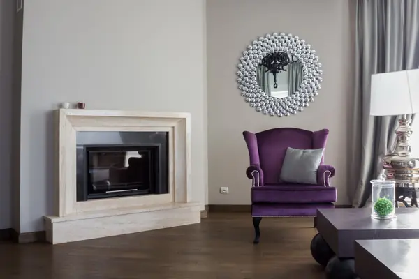 Камин из травертина