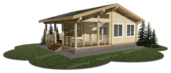 Бани и баньки из бруса, бревна и лафета