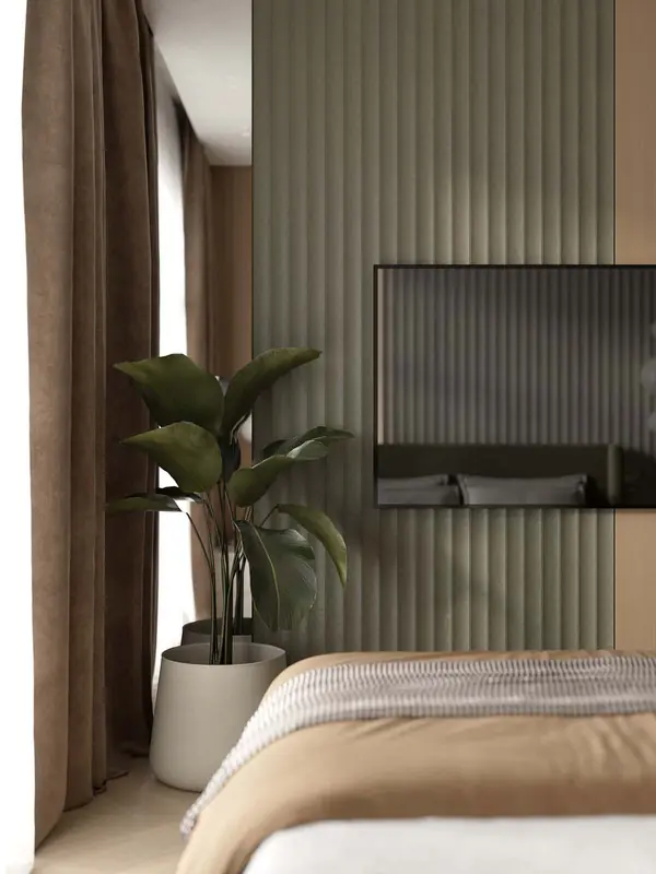 Проект 2-х уровневой квартире в эко-стиле.