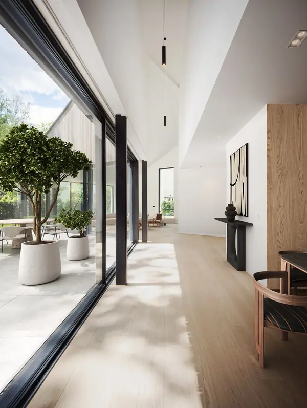 Four suite apartment building