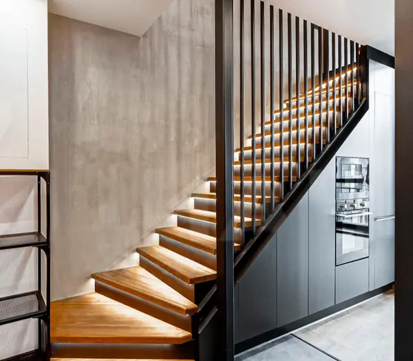 Геометрический двухуровневый лофт