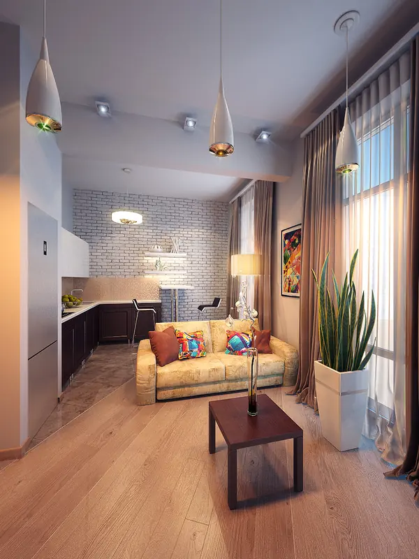 Compact flat for 2 young people