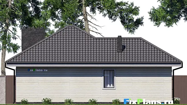 Проект одноэтажного дома 10х12м S81м2 F-17513