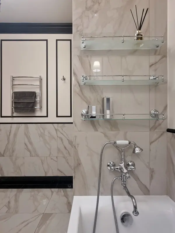 Редизайн санузла в стиле современной классики