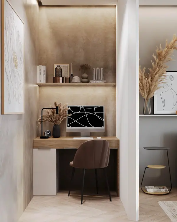 Квартира в современном стиле с природным уклоном