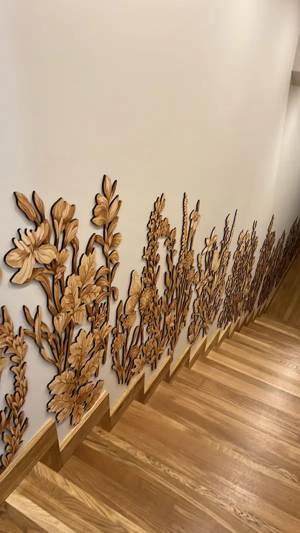 Декор на лестницу (после монтажа)