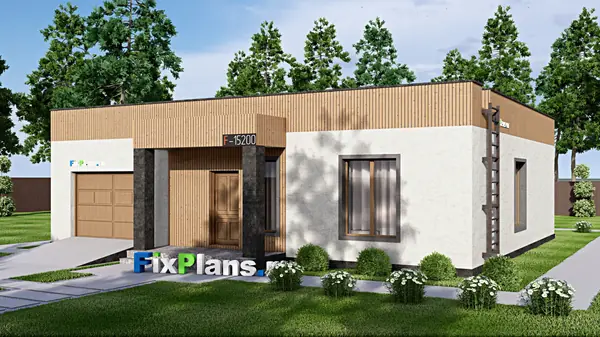 Проект одноэтажного дома 17х14м S139м2 F-15200