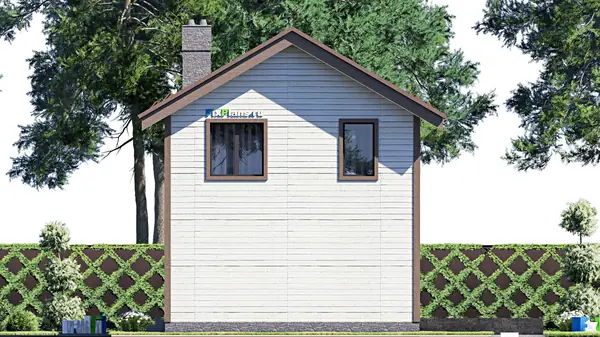 Проект дома с мансардой 7х11 м S108м2 F-17459