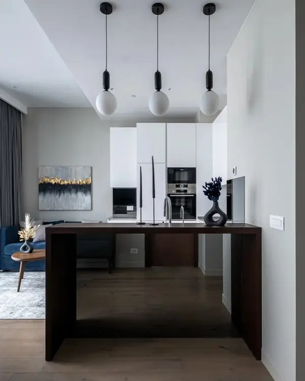 Дизайн интерьера апартаментов в Neva Towers, Москва-Сити (70 м2)