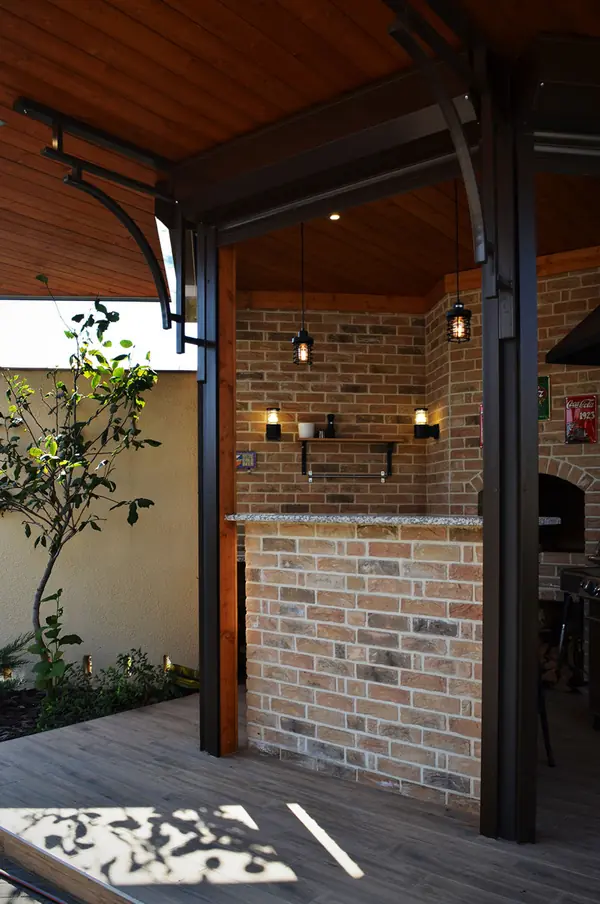 Летняя кухня с навесом