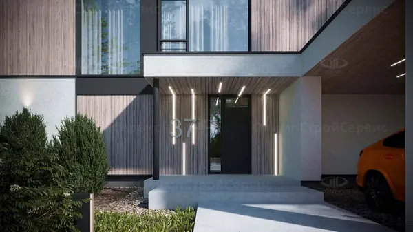 Современный дом «Истон» с плоской крышей