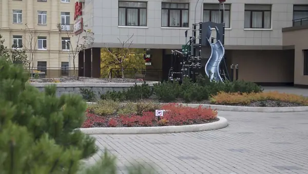 Сад на крыше паркинга