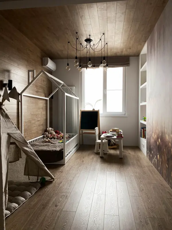 Проект в стиле Loft для молодой семьи.