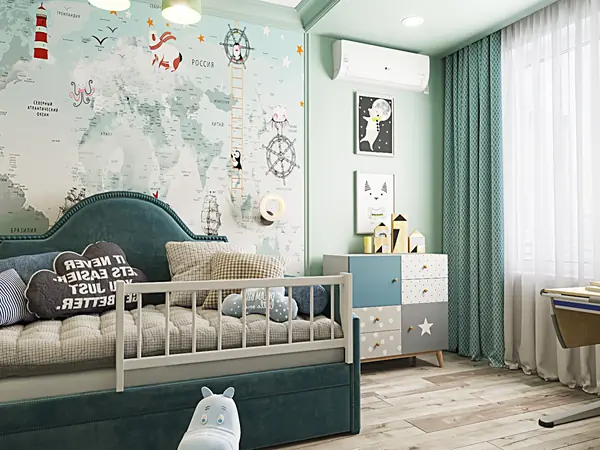 ЖК Русский Авангард, 100м2, детская для мальчика