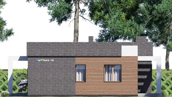 Проект одноэтажного дома 14х12м S119м2 F-16325