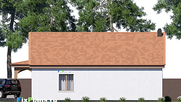 Проект одноэтажного дома 15х16м S168м2 F-17153