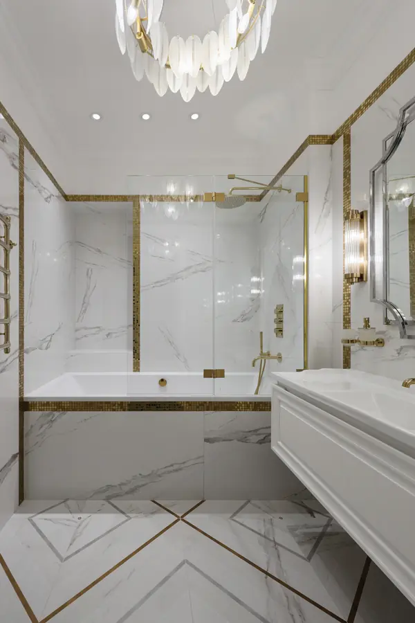 Реализованный дизайн-проект квартиры 90 кв.м.в стиле неоклассика