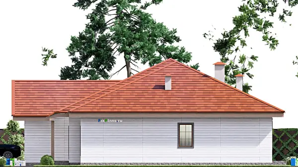 Проект одноэтажного дома 17х17м S200м2 F-16343