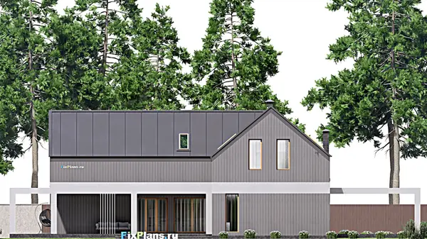 Проект дома с мансардой 16х28 м S410м2 F-16514