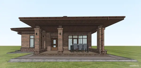 Проект одноэтажного дома 112 кв.м. в Московской области