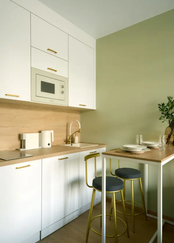 Квартира — студия по дизайн проекту Екатерины Тагировой. Санкт-Петербург