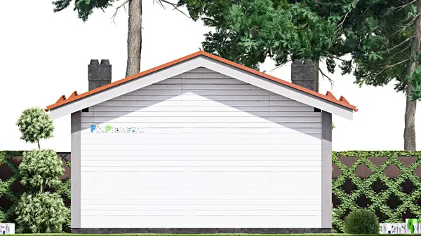 Проект одноэтажного дома 7х10м S46м2 F-15101